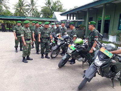 Amankan Pilkada Serentak, Kodim 0314/Inhil Siapkan Kendaraan Dinas Roda Dua dan Empat